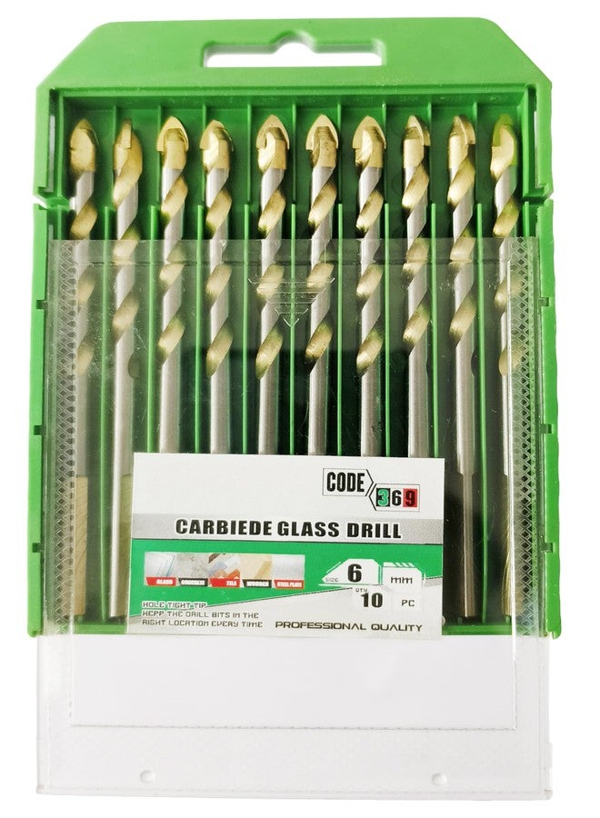 Inditrust مجموعة رؤوس حفر سيراميك من إنديتراست مصنوعة من كربيد التنجستن للبلاط والزجاج والرخام والخشب (6 مم، 10 قطع) - Image 3